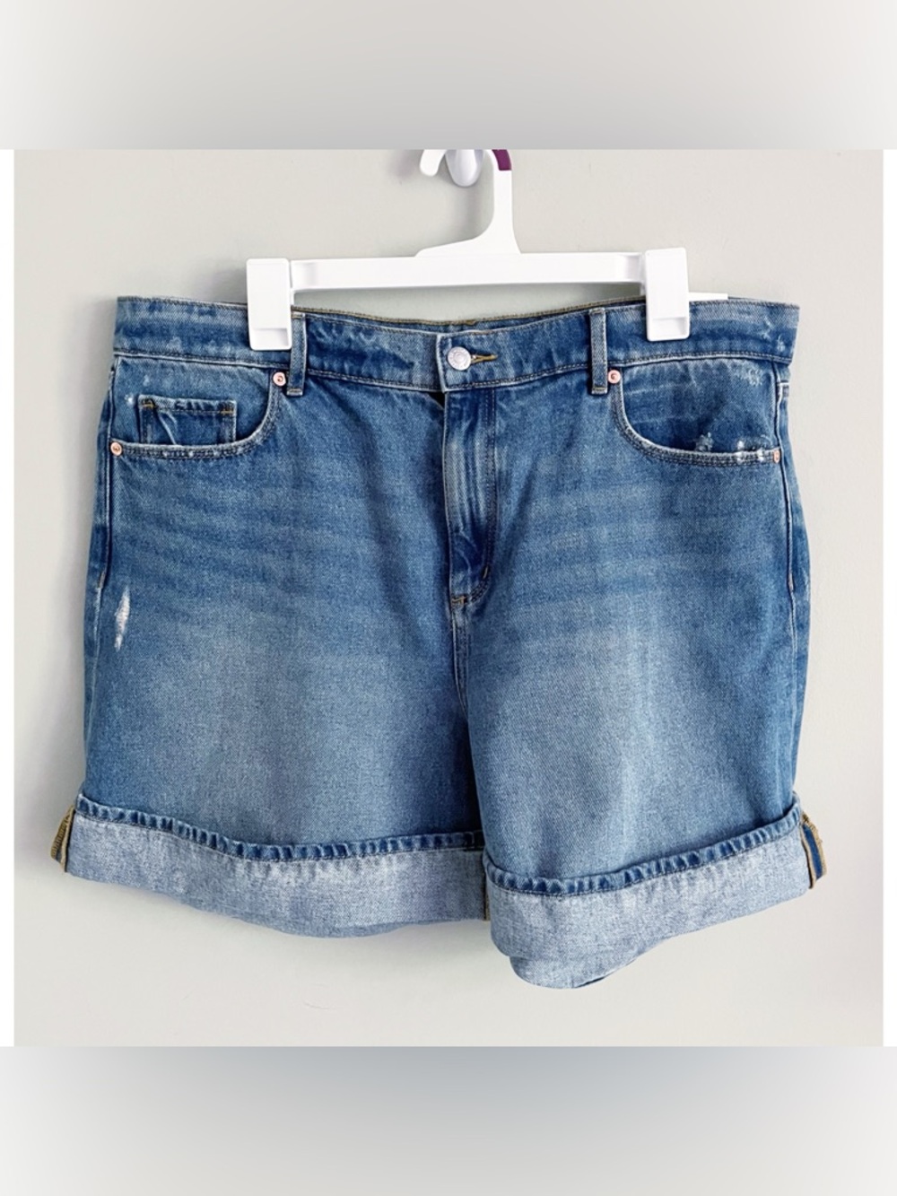 Loft The Cuff NWT Jean shorts sz 14 High Rise